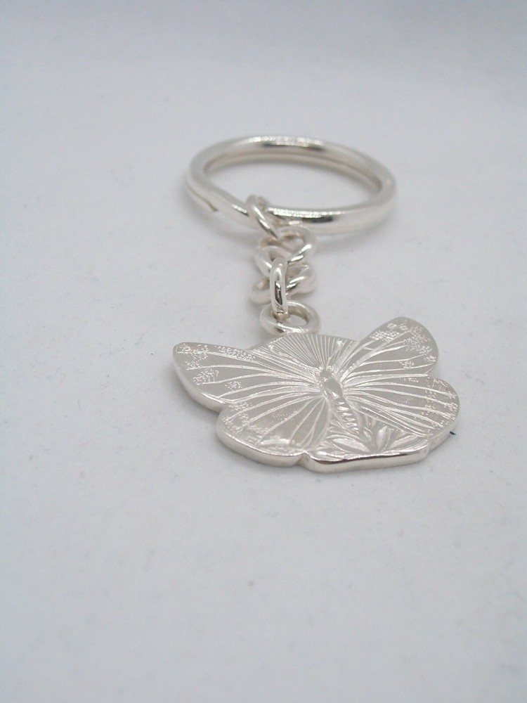 Butterfly: 925 Silver Keychain - Lepidopteran - Keys - Breeze -