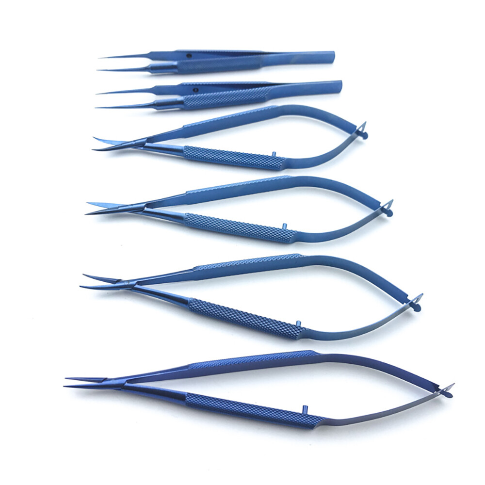 Titanium Ophthalmic Microsurgical Instruments Scissors/Needle Holders /Tweezers