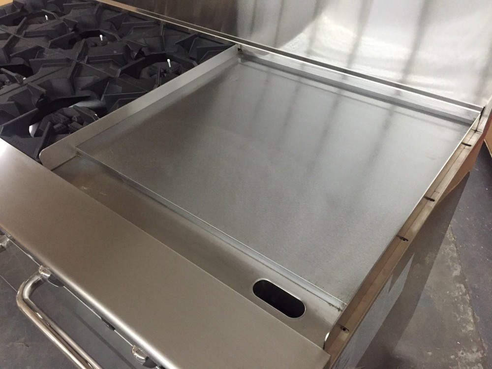 60” Range With Griddle 24” 6 Burners 2 Full Double Size Standard Ovens Commer