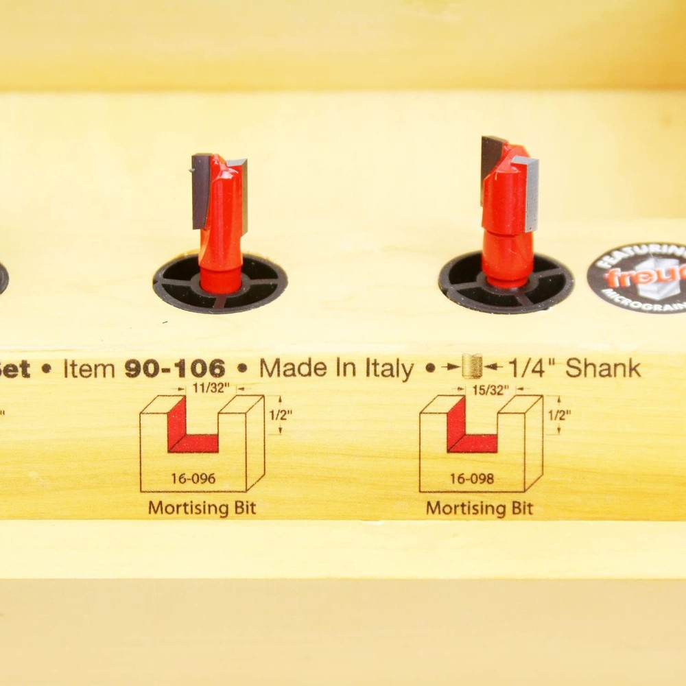 4 Piece Undersized Plywood Drill Bit Set 1/4" Shank