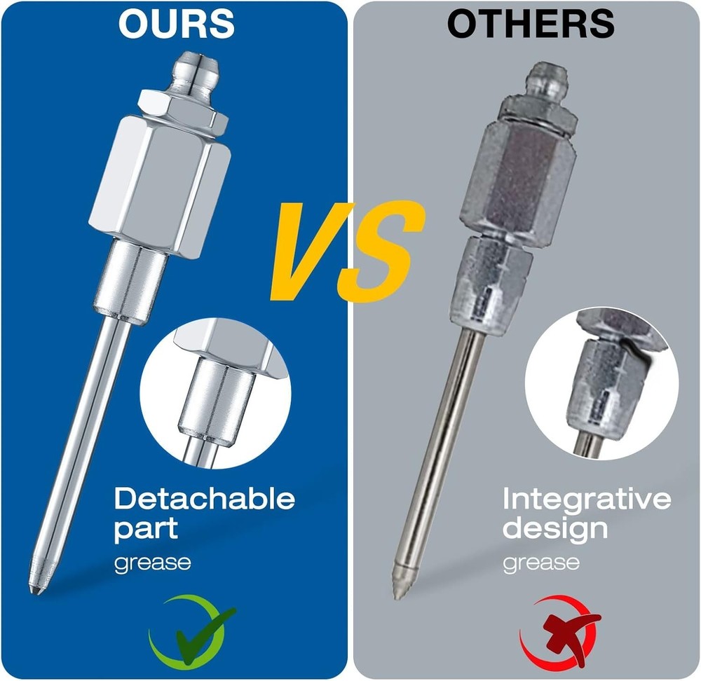 Precision Grease Needle Adapter for Easy Application - 1/8 Inch NPT Threads