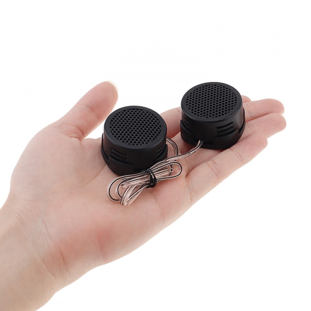 2Pack Car Audio System Tweeters 500W High Efficiency Mini Dome Frequency Tweeter