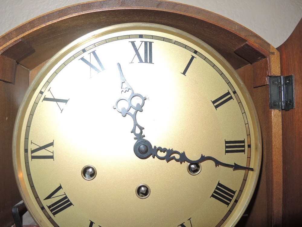 Antique Mauthe Wall Clock Runs And Stops