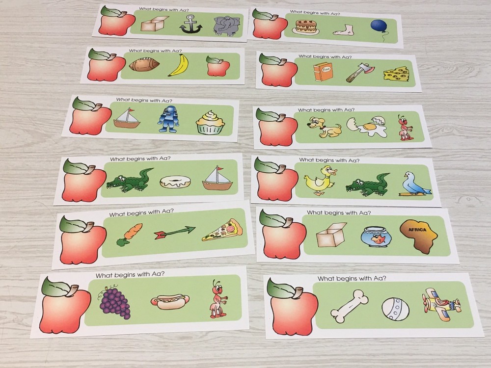 Letter Aa- What Begins With Aa - Laminated Activity Set - Reading Ready