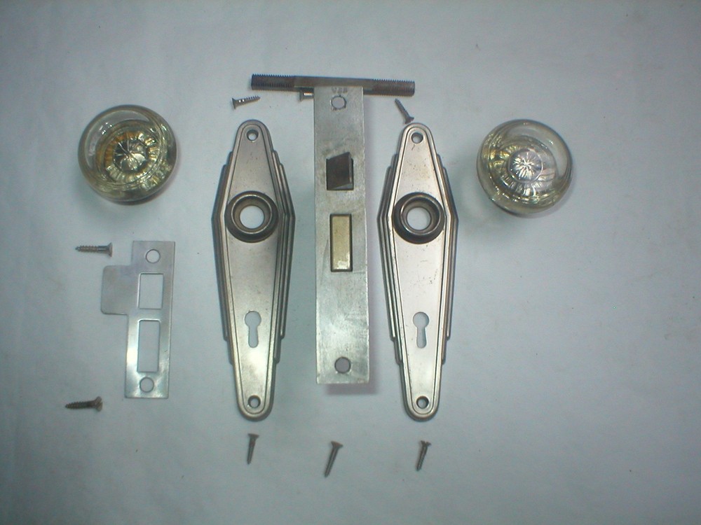 Antique Art Deco Era Door Hardware