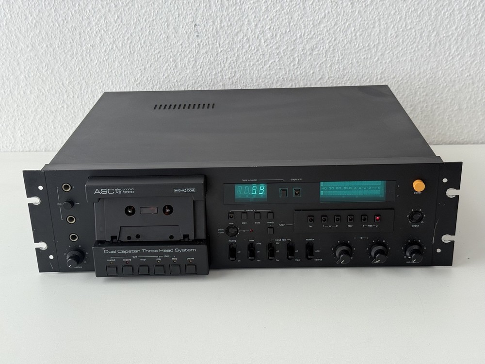 ASC AS 3000 Tape Deck / Cassette Deck (Needs Service / Defective)