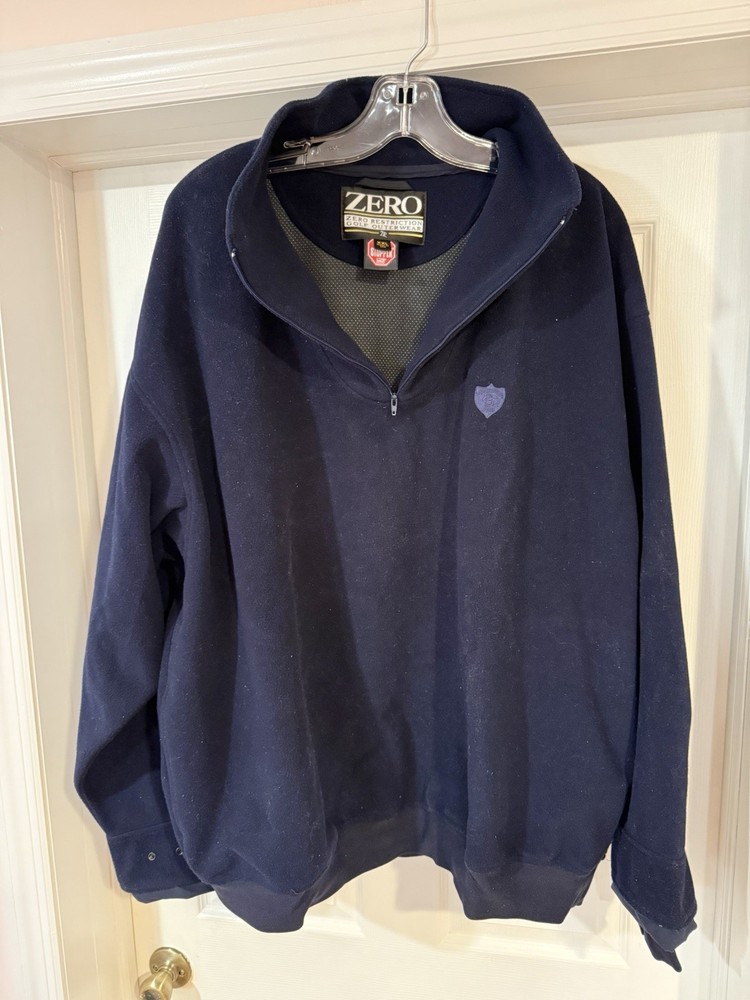 Zero Restriction Windproof Golf  1/4 Zip Pullover   XXL Navy Blue