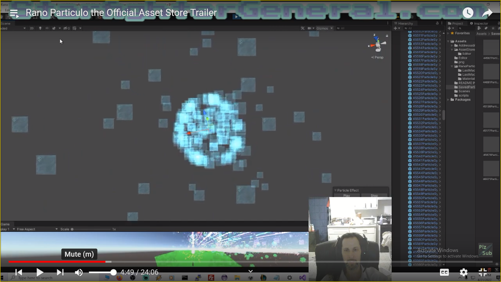 Unity3d: RANO PARTICULO PARTICLE EFFECT GENERATOR! Making games never so fun.