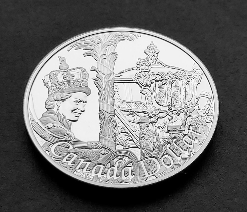 ***  CANADA  PROOF  SILVER  DOLLAR  2002  ***  GOLDEN  JUBILEE  ***