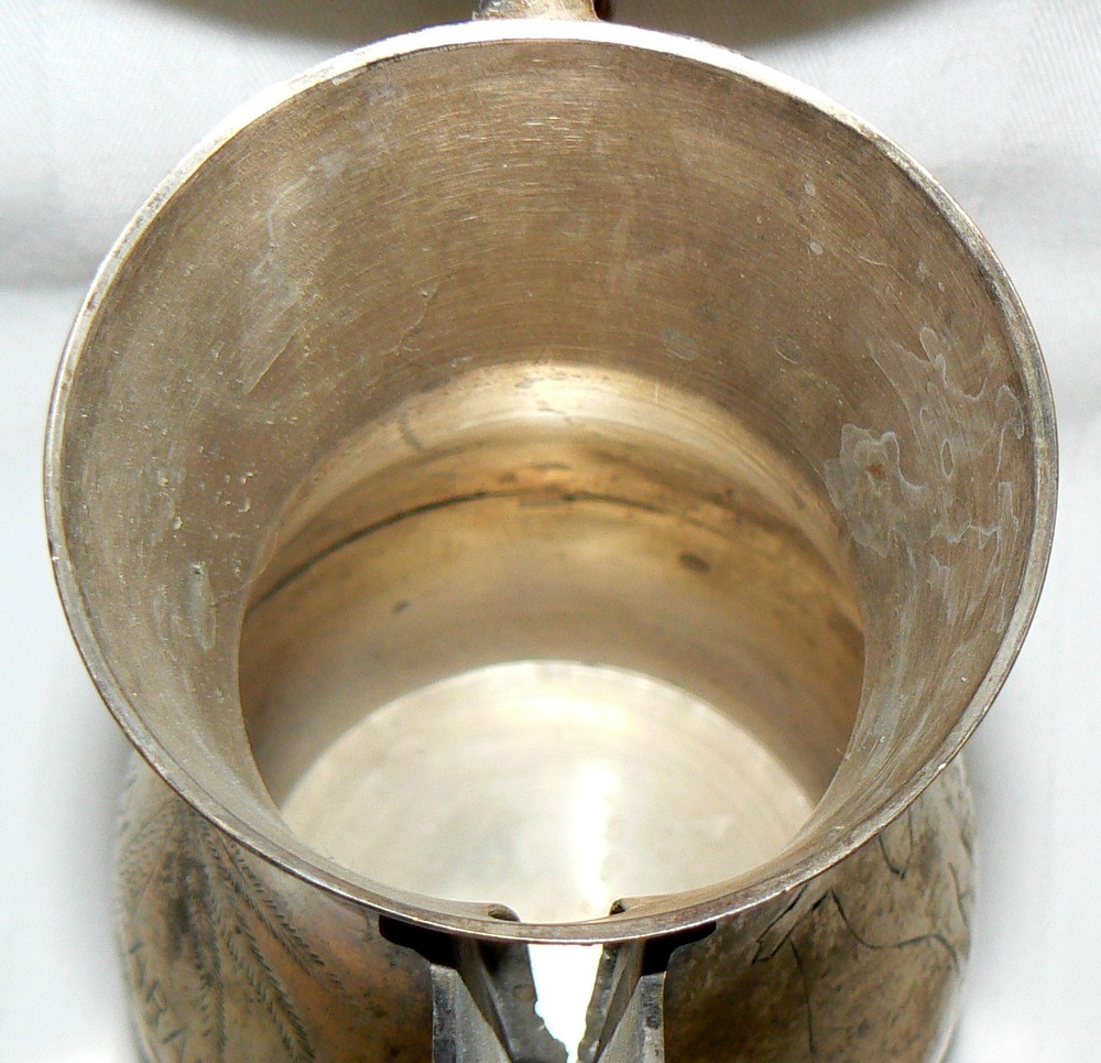 BRASS TEAPOT 9" PITCHER MISSING PIECE