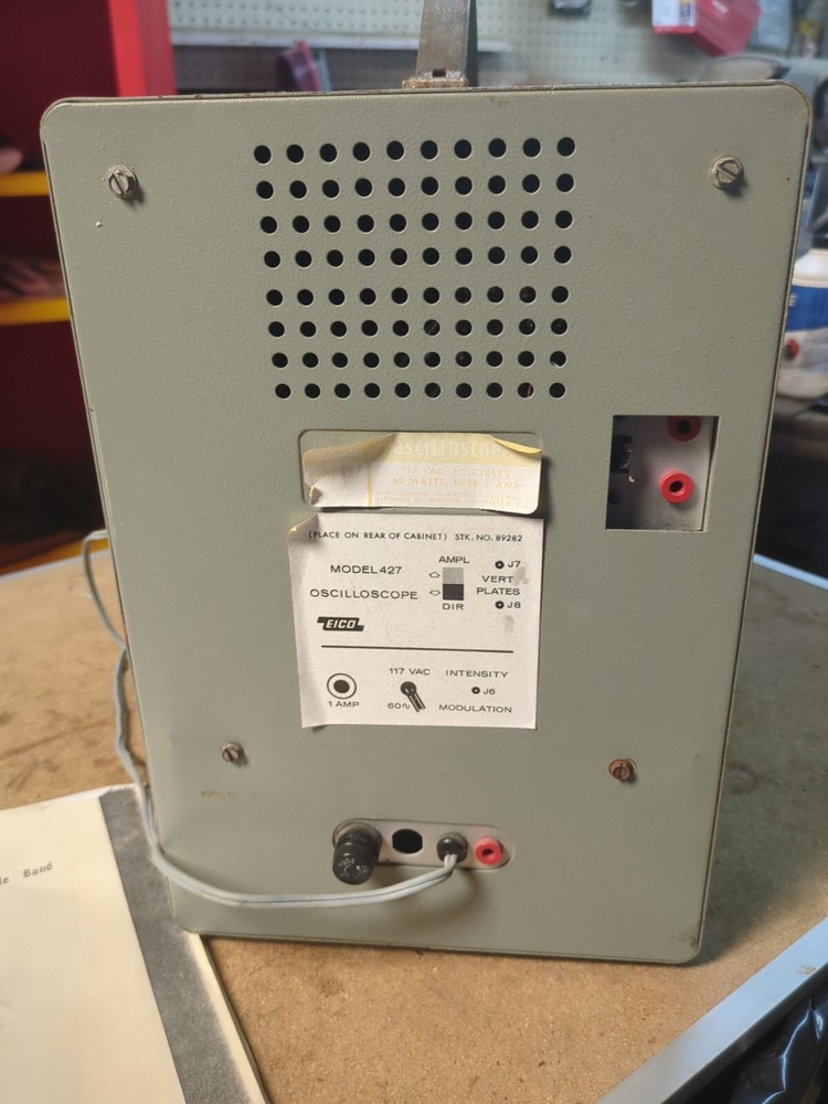 Vintage EICO Model 427 General Purpose Oscilloscope Read Description!!!