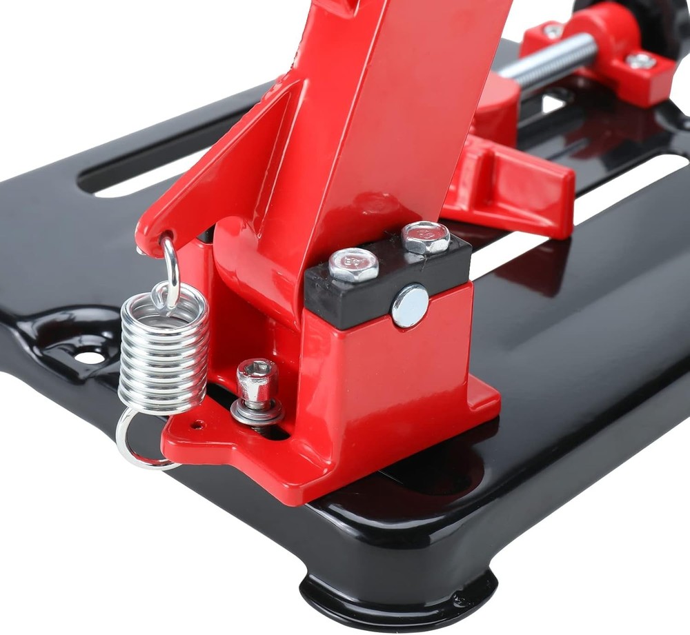 Cast Iron Angle Grinder Stand for 4"-5" Grinders - Red, Adjustable Angle