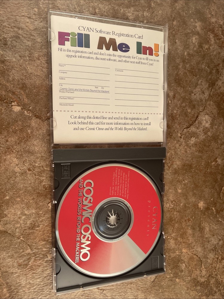 Cosmic Osmo and The Worlds Beyond The Mackerel MAC Computer Program Software