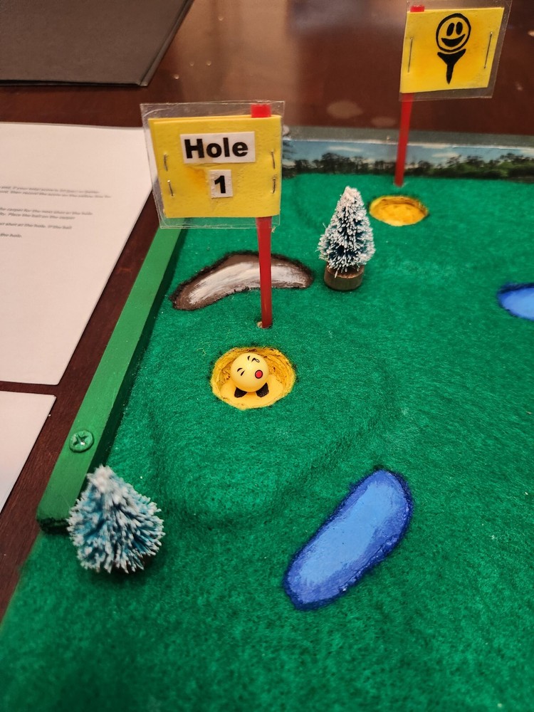 Cornhole Miniature Golf Putting Family Game