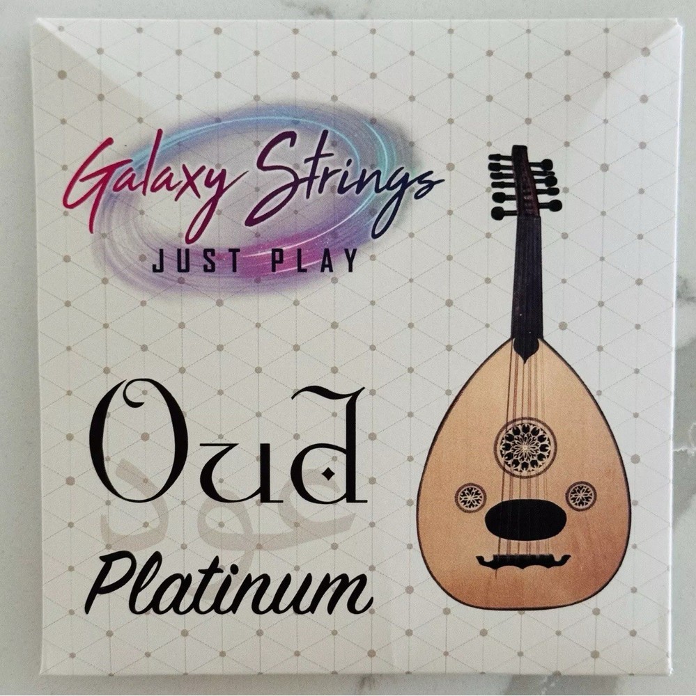 4 sets Galaxy Strings Oud FFStrings, Arabic Tuning, clear Carbon & Silver plated