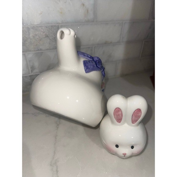 HALLMARK Bunny Teapot Ceramic Hand Painted