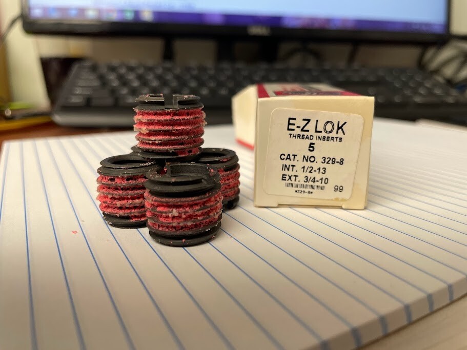 E-Z LOK 329-8 THREAD INSERT BOX OF 5