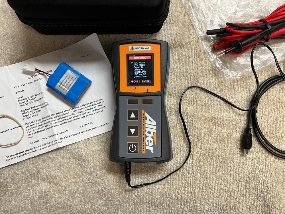 Alber Cell Voltage Recorder Plus - Handheld Cell Voltage Tester CVR+