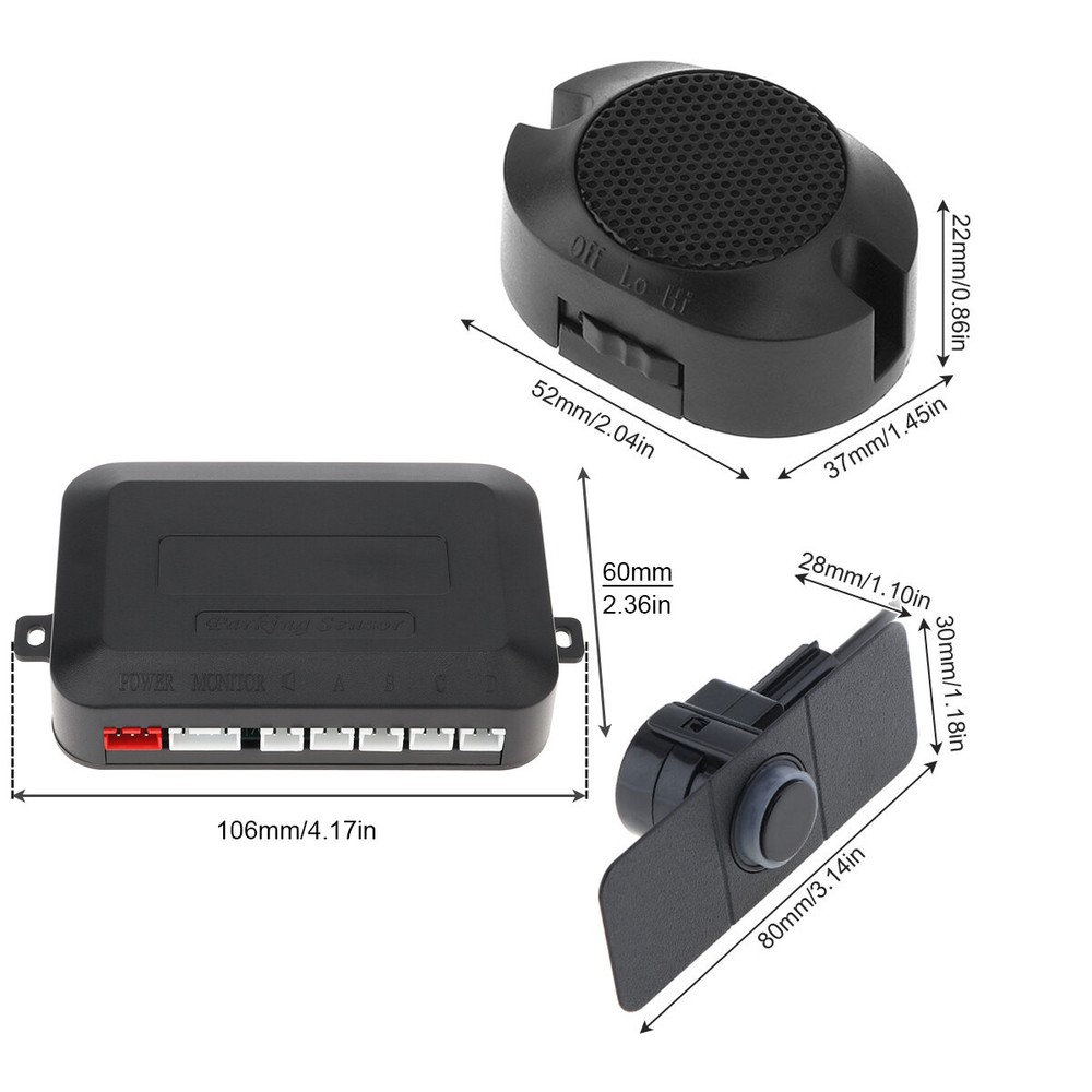 Car Parking Sensor Reverse Backup Assistance Original Flat Sensors with Wings US