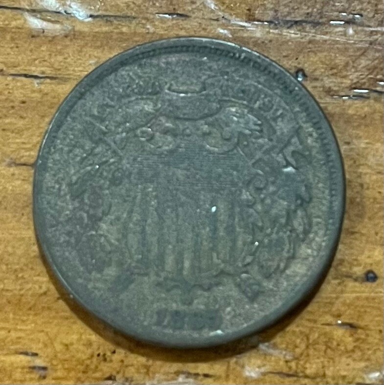 1865 Two Cent Piece U.S. Coin