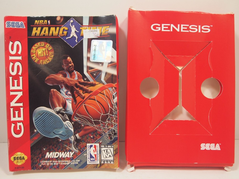 NBA Hang Time (SEGA Genesis) Authentic CARDBOARD BOX ONLY