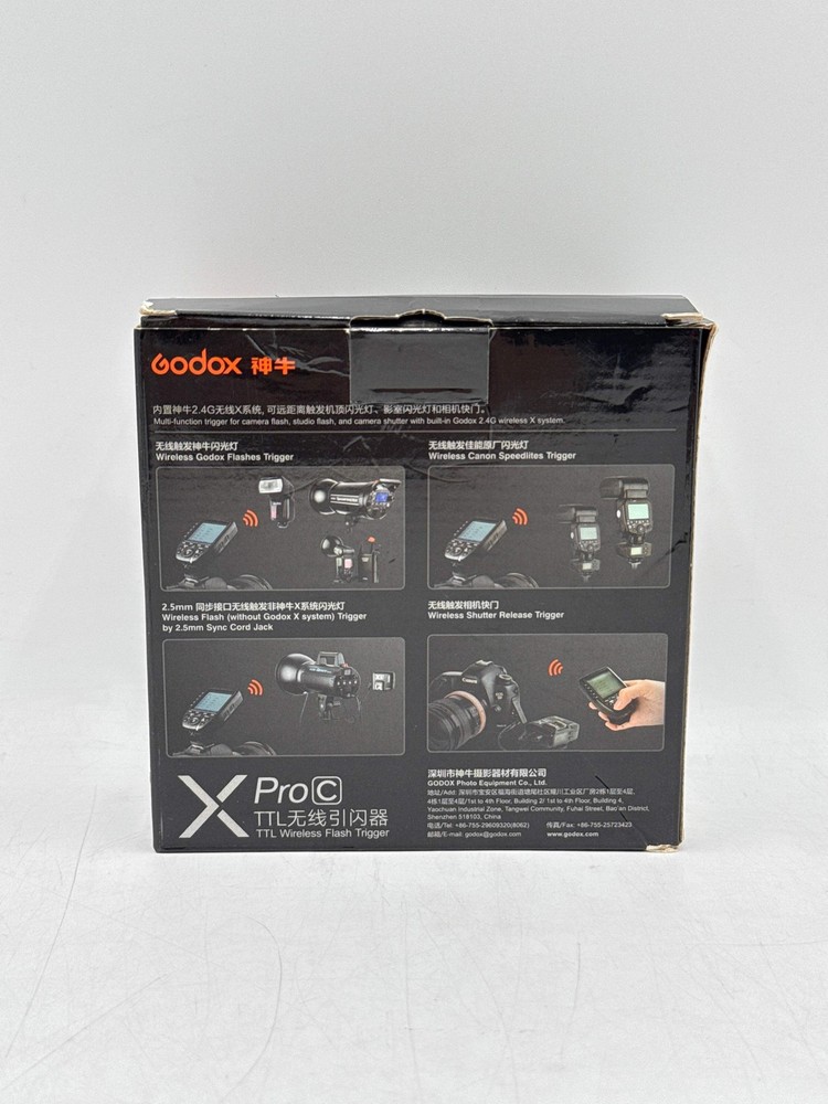 US Godox XPro-C 2.4G Camera Flash Transmitter Trigger For Canon