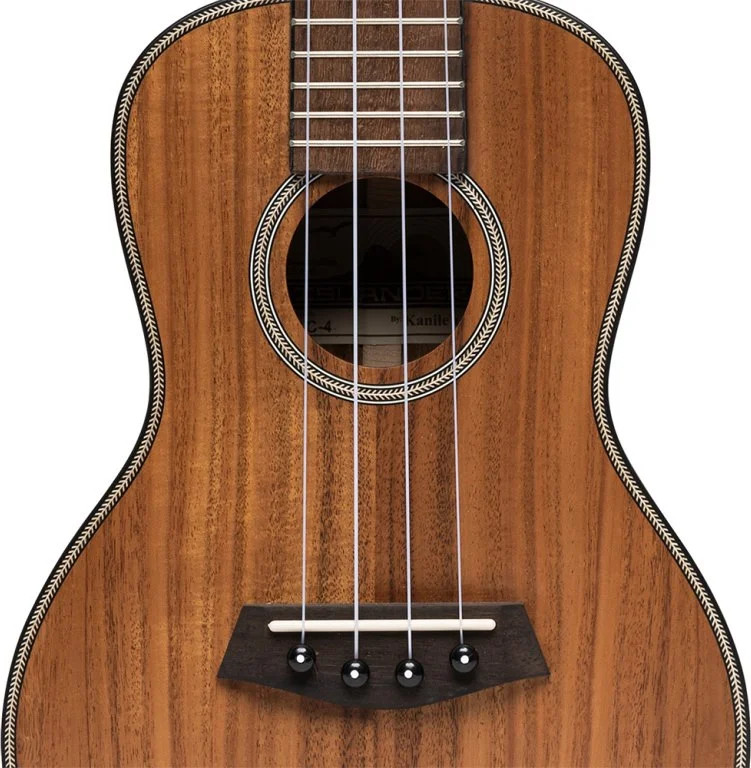 Traditional concert ukulele with solid acacia top
