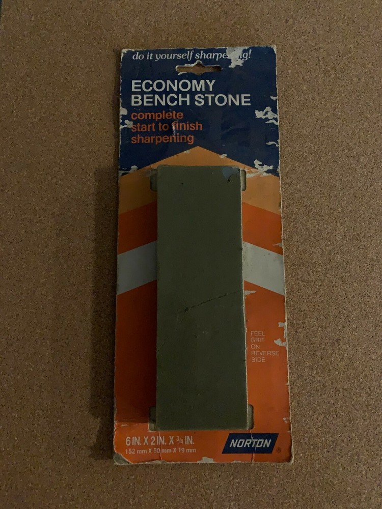 1970s Vintage Norton Sharpening Stone | Dbl Grit: Course on Top/Fine on Bottom