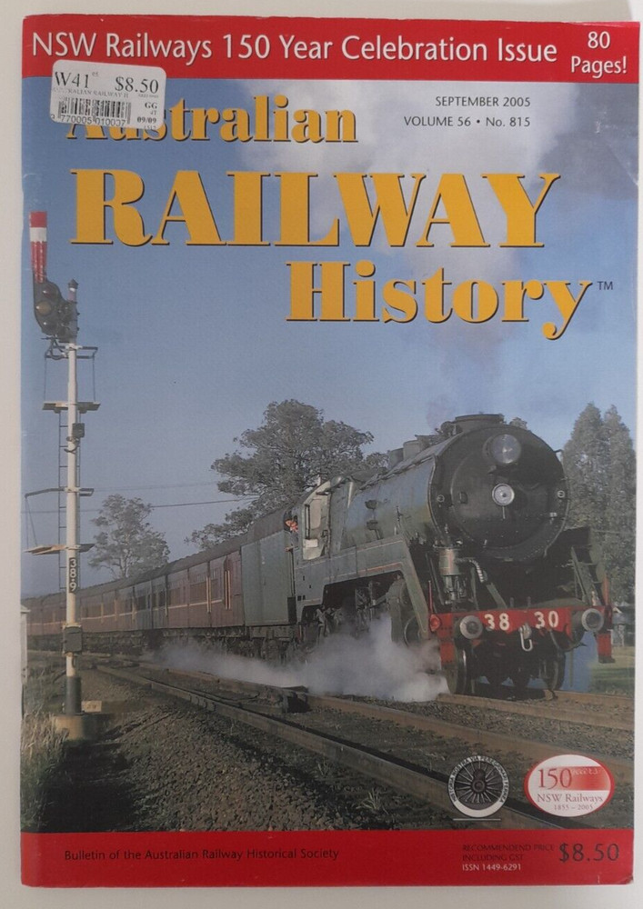 Australian Railway History Magazine September 2005