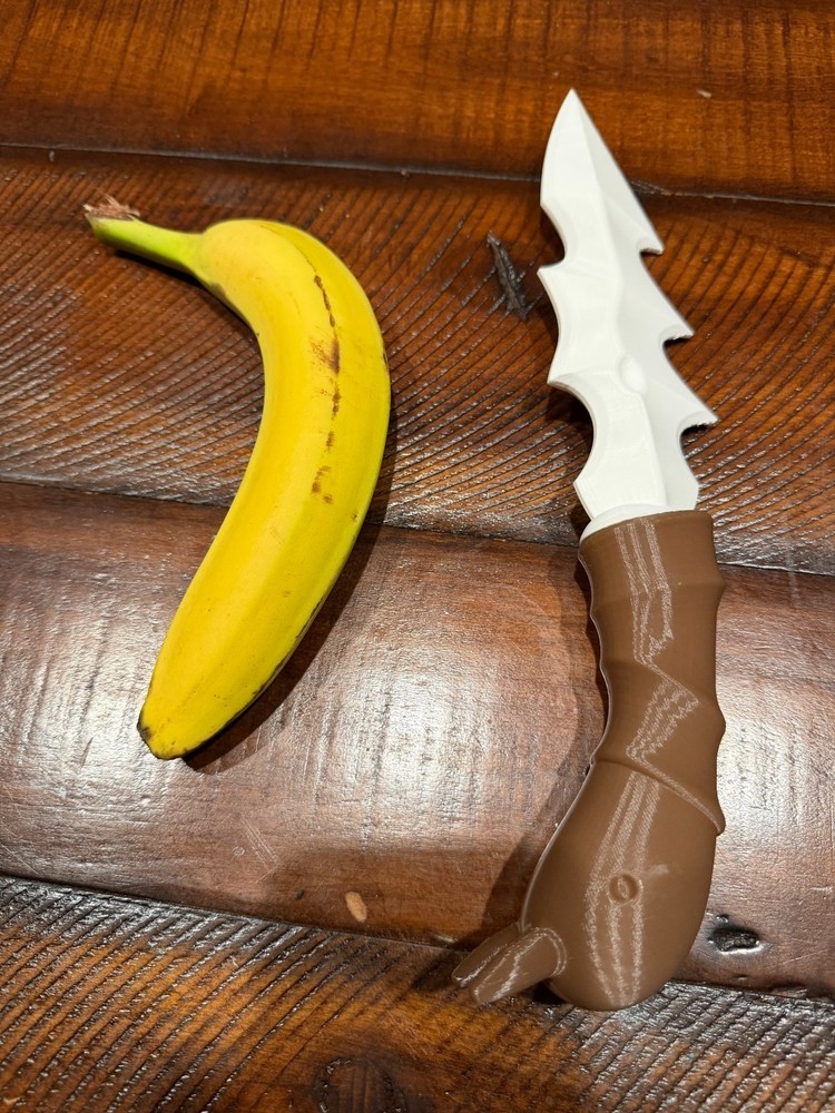 3d Printed Grounded Bone Dagger
