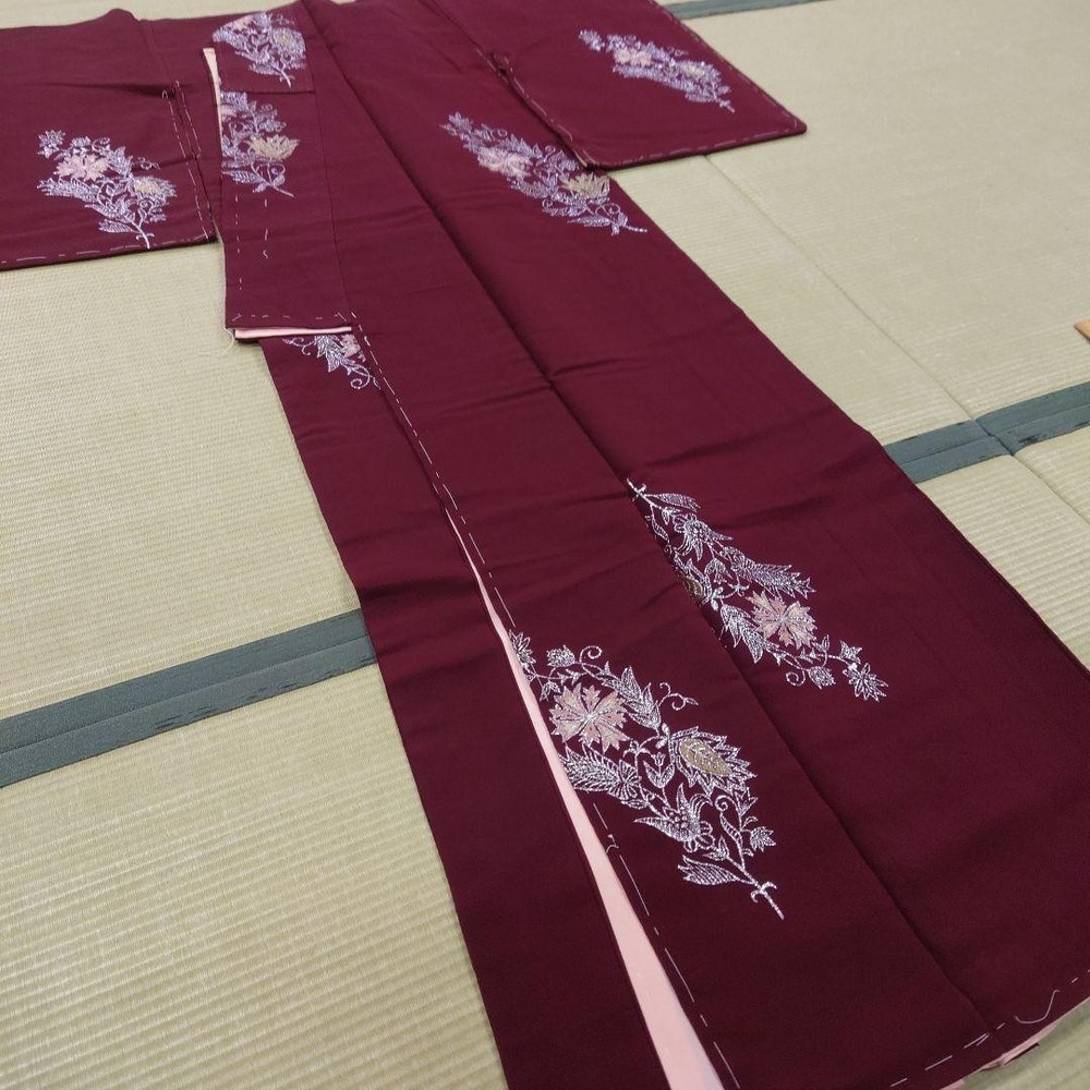 Bespoke genuine antique sewn small pattern lining unused and disciplined