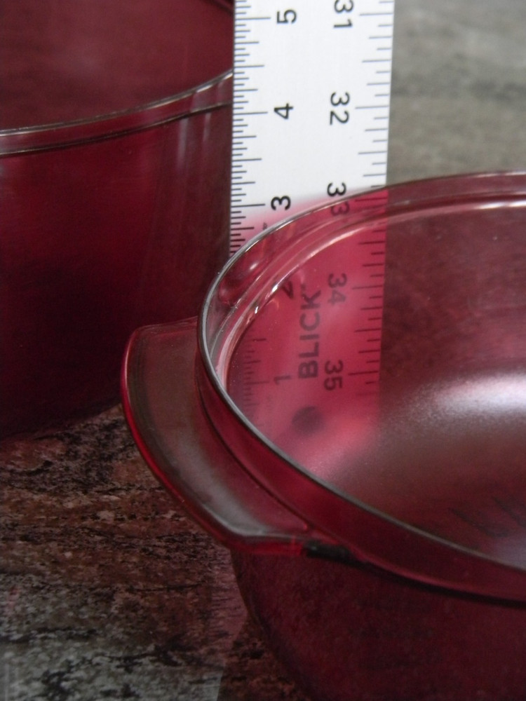 Vintage 4 Piece Tupperware 3 QT Stackable Cooker Microwave Steamer Cranberry