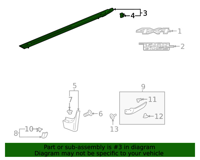 Genuine GM Upper Molding 84526930