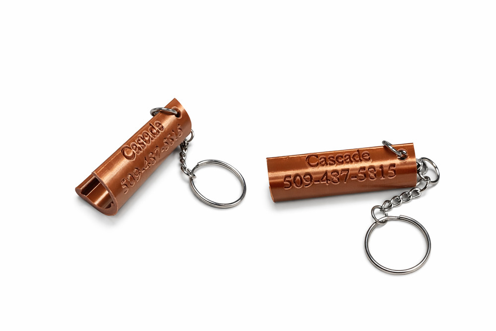 6” Gutter Keychain K Style or Half Round Custom Contractor Keychain 3D Printed