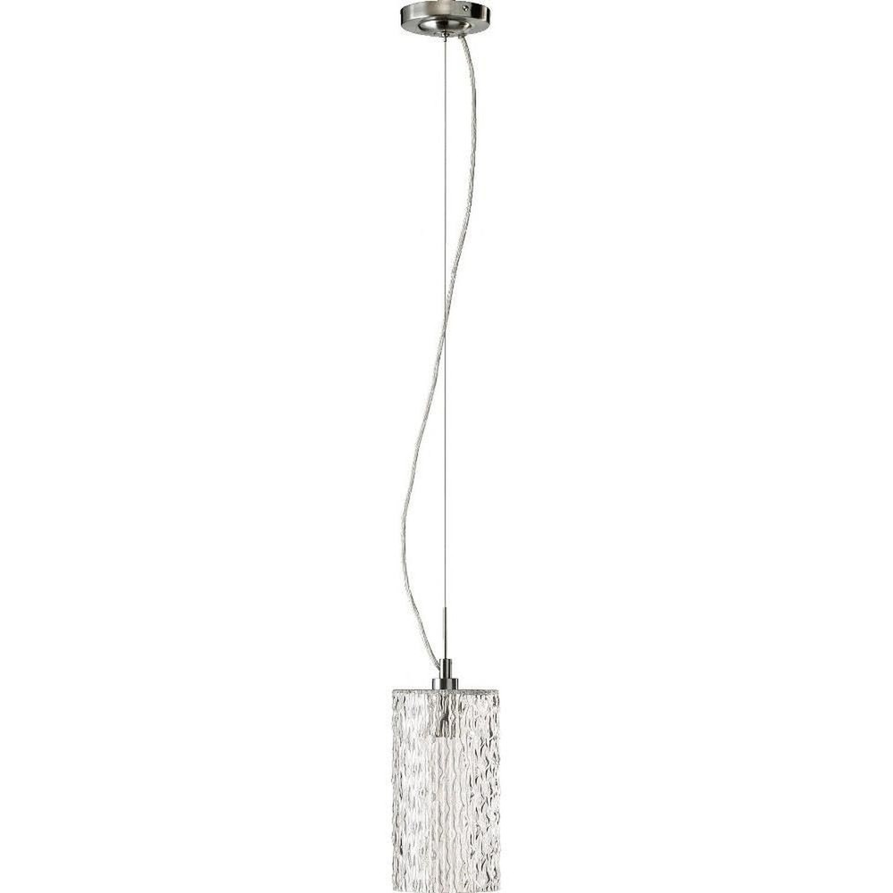 One Light Pendant in Satin Nickel