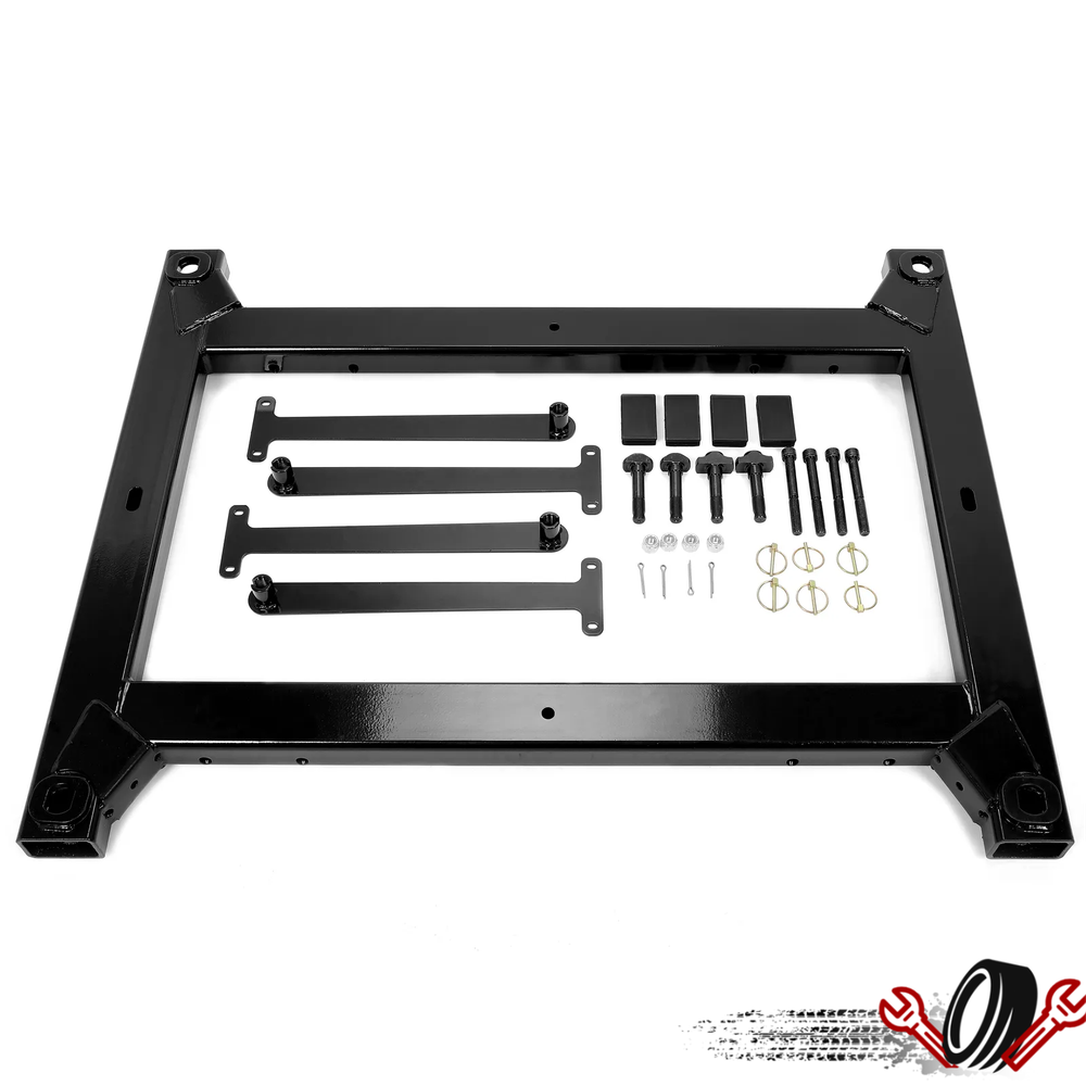 5th Wheel Hitch Rail Adapter 25000LBS Powder-Coated For Ram 2500 3500 2013-2021