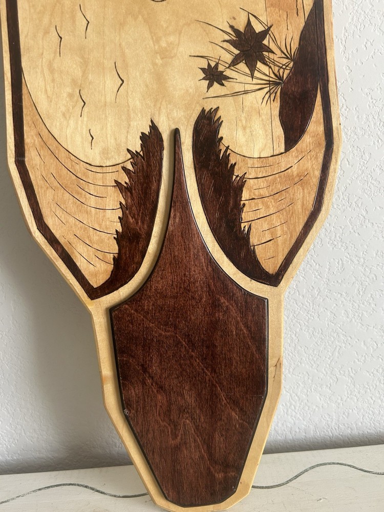 Art Longboard Deck with 'You Know Why' Script and Palm Tree Artwork