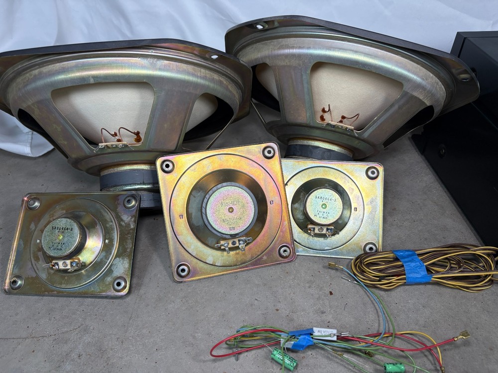 Fisher Studio Standard Stereo Component System Lot Turntable Speakers Untested