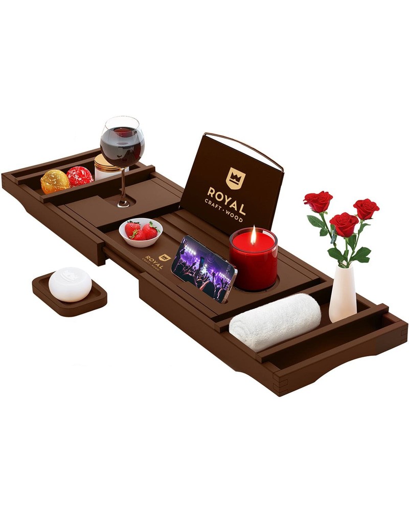 Bathtub Caddy Tray, Brown