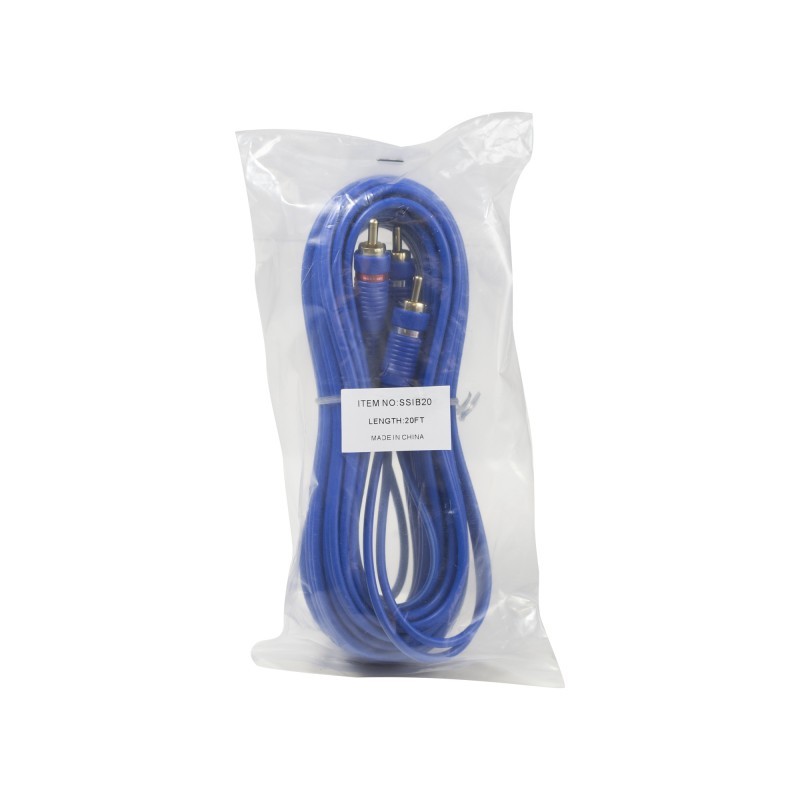 Stinger SSIB20 20ft Rca Blue Stinger Select