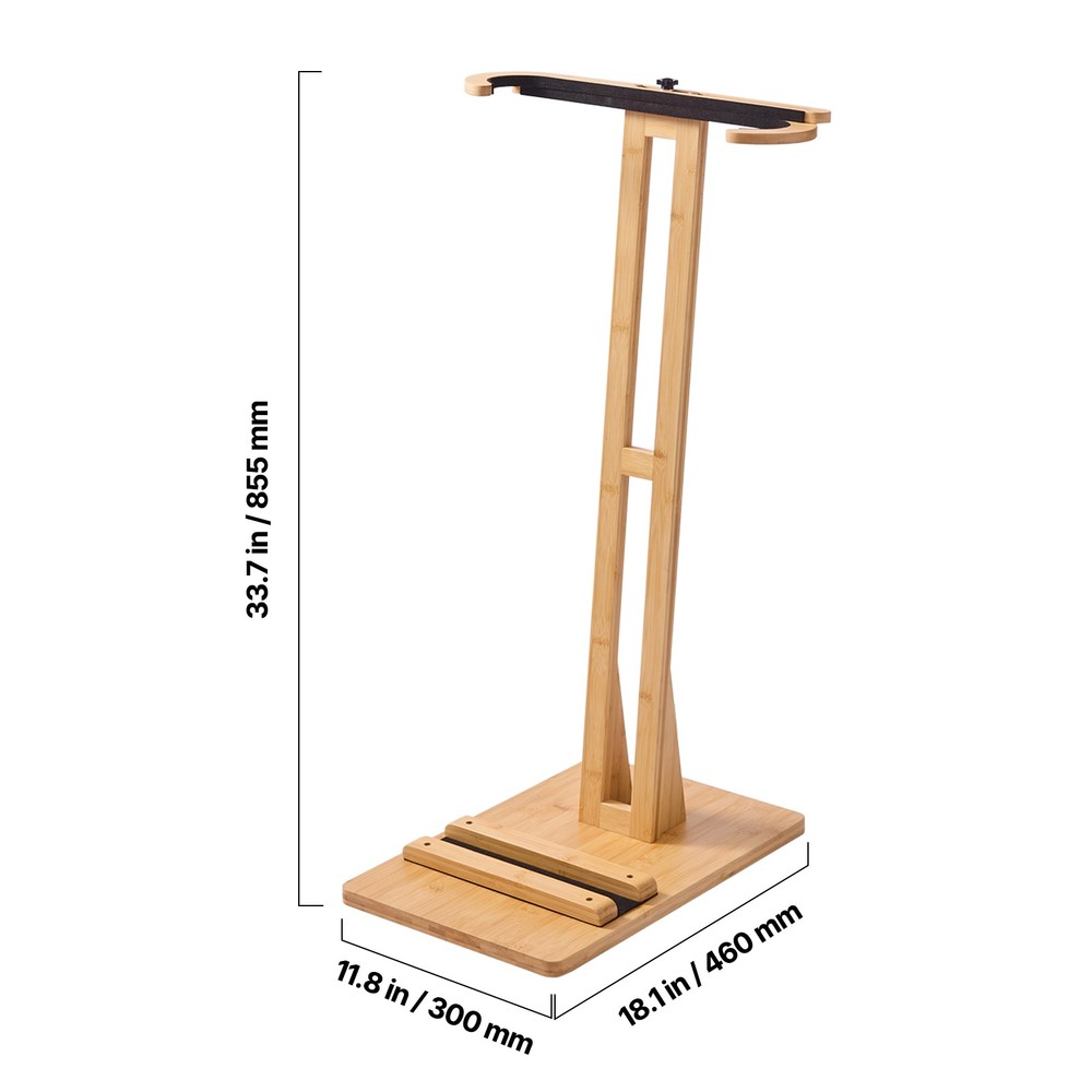 Uimoso Adjustable Wooden Surfboard Rack for Vertical Storage and Display