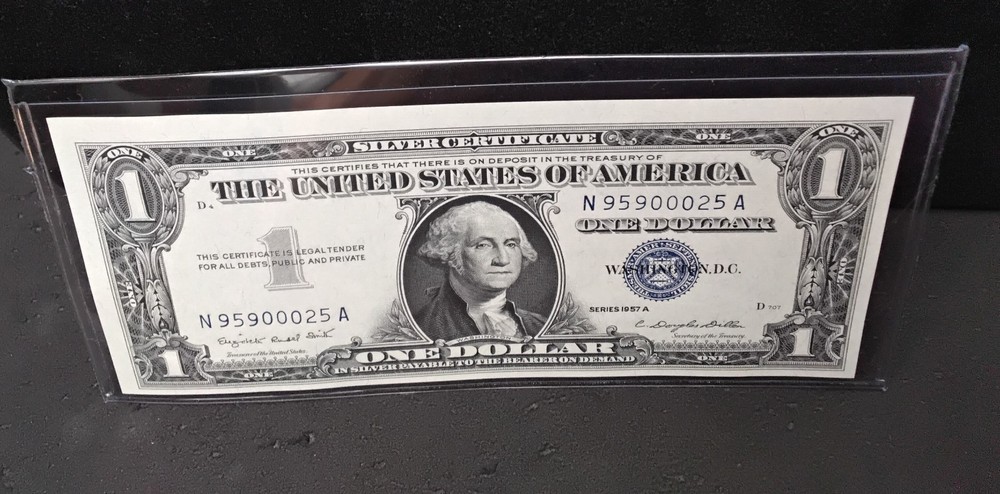 1957-A U.S. $1 SILVER CERTIFICATE    025A
