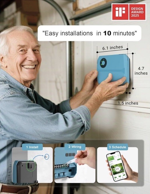 HiOazo 4 Zone Smart Sprinkler Controller