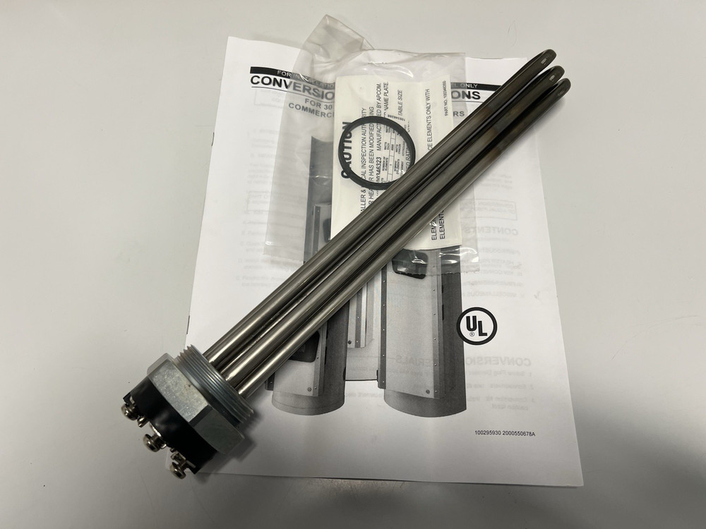 NEW, APCOM, 100346323, WATER HEATER ELEMENT CONVERSION KIT, 240V. (18L-1)