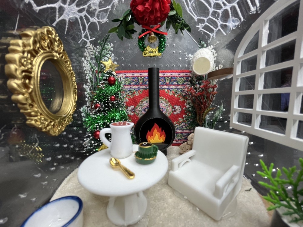 Christmas house jumping spider enclosure
