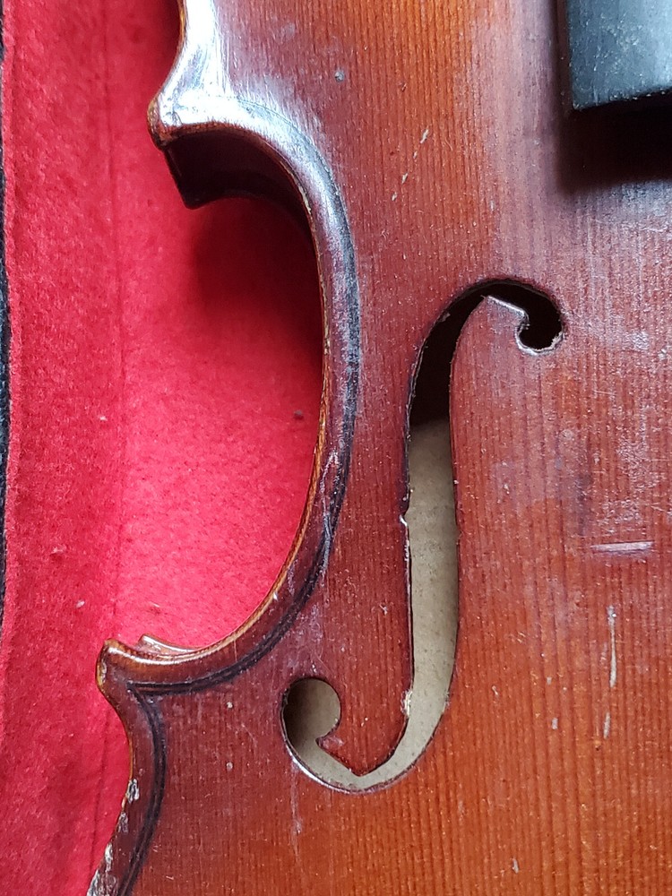 nicely flamed old 3/4 Violin violon