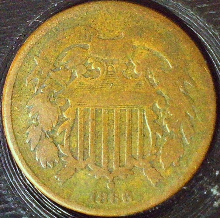 1866 2 CENT COIN