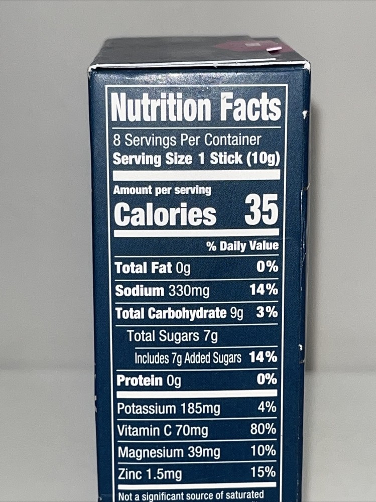 Hydration Supplement With Electrolytes, Grape, Sealed