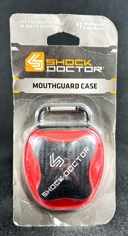 New Shock Doctor Mouthguard Case Red Black