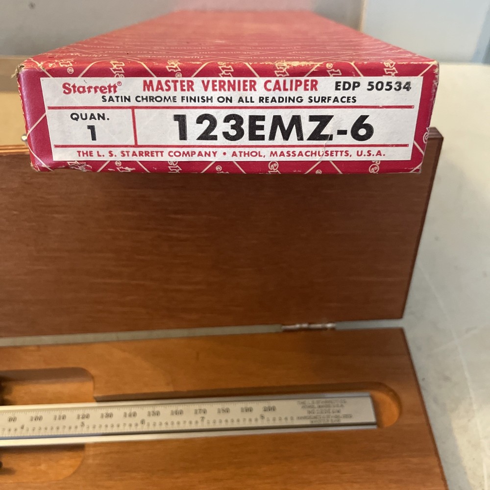 Starrett 123EMZ-6 MASTER VERNIER CALIPER